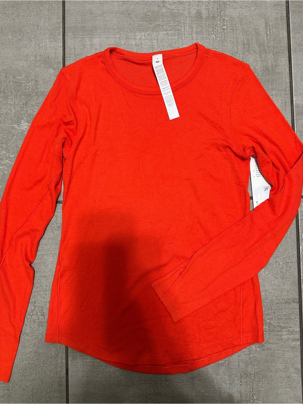 NWT! Lululemon Hold Tight Long Sleeve - cherry ember